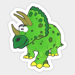 Timothy theTriceratops (Dinosaur No2) Sticker